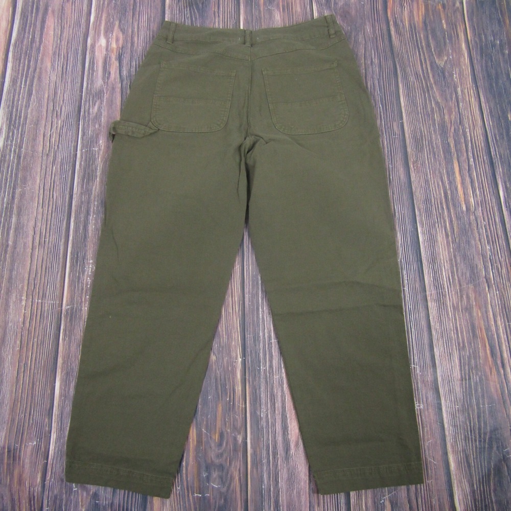 Marine Layer NEW NWT Womens 14‎ Olive Green Maya Slim Straight Utility Pants - Picture 4 of 5